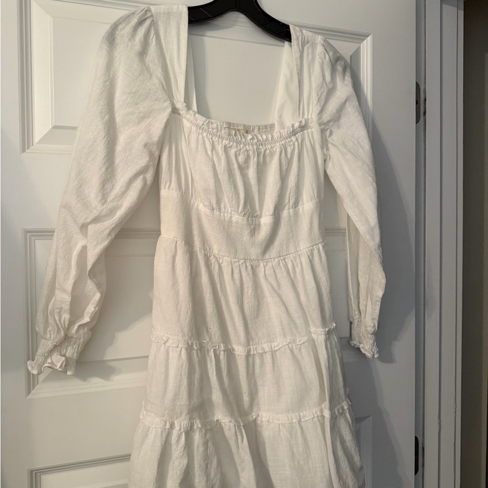 Altar'd State White Long Sleeve Dress